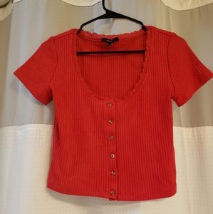 Forever 21 red crop top